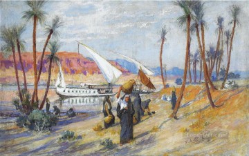 ナイル川の水を運ぶフレデリック・アーサー・ブリッジマン Oil Paintings